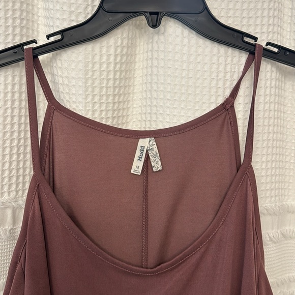 Mauve tank top with open shoulders - Picture 3 of 4